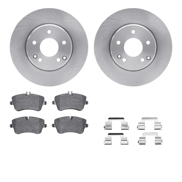 R1 Concepts WFWH1-63093 E- Line Series Brake Rotor W/ Ceramic Brake Pads & Hdw
